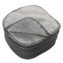 Polyte Premium Hypoallergenic Chemical Free Microfiber Fleece Makeup Remover and Facial Cleansing Cloth, 5 x 5 in, 10 Pack (Gray) Polyte Store