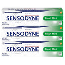 Sensodyne Fresh Mint Sensitive Toothpaste, Cavity Prevention and Sensitive Teeth Treatment - 4 Ounces (Pack of 3) Sensodyne