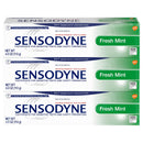 Sensodyne Fresh Mint Sensitive Toothpaste, Cavity Prevention and Sensitive Teeth Treatment - 4 Ounces (Pack of 3) Sensodyne