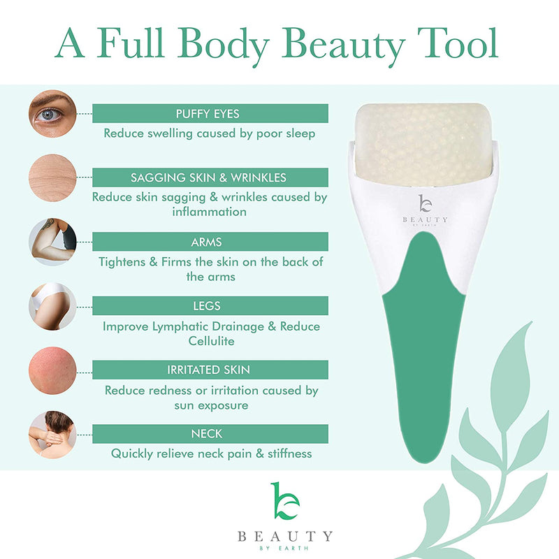 Ice Roller for Face - Face Roller & Eye Roller for Puffy Eyes, Face Ice Roller, Ice Face Roller as TMJ Pain Relief Products, Facial Ice Roller for Face & Eye Puffiness Relief, Facial Roller Ice Facial Beauty by Earth