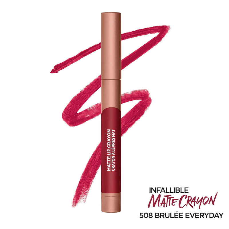 L'Oreal Paris Infallible Matte Lip Crayon, Brulee Everyday (Packaging May Vary) L'Oreal Paris