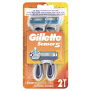Gillette Sensor5 Men's Disposable Razor, 2 count Gillette