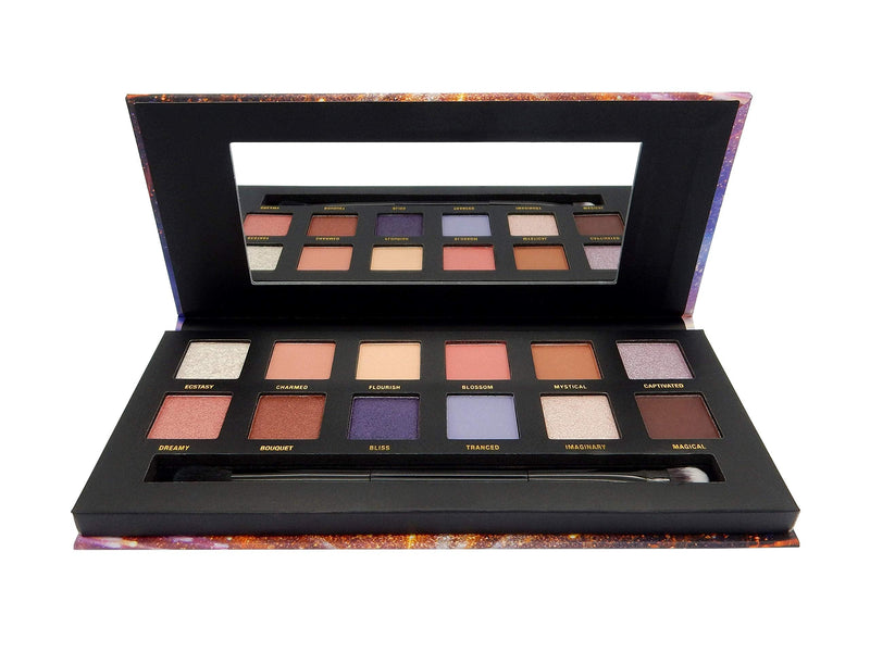 W7 | Enchanted Pressed Pigment Palette | 12 Super Soft and Blendable Shades in Matte, Shimmer and Duo-Chrome Finishes | Long Lasting and Easy to Use W7