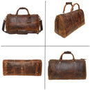 Leather Duffel Bag & Toiletry Bag Combo - The Best Masculine Travel Gift For Men Rustic Town Store