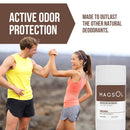 MAGSOL Natural Deodorant for Men & Women - Mens Deodorant with Magnesium - Perfect for Ultra Sensitive Skin, Aluminum Free Deodorant for Women, Baking Soda Free (2 Pack: Lemongrass & Sandalwood) MagSol Organics