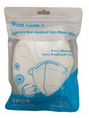 Dr. Family 20 Units Disposable KN95 Face Masks, Non-Woven 5-Layer Disposable Mask, Elastic Ear Loops, Adjustable Nose Wire, Light Weight, Perfect for Office, Travel, and Indoors, 20 Units/Box - Ship from USA Dr. Family