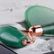 Jade Roller and Gua Sha Face Luxury Anti Aging Tool Set with Countertop Stand – Grade A – Authentic Brazilian Stone Facial Massager for Wrinkles - Non-Squeak by Beauty & Wishes (Aventurine) BEAUTY & WISHES