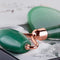 Jade Roller and Gua Sha Face Luxury Anti Aging Tool Set with Countertop Stand – Grade A – Authentic Brazilian Stone Facial Massager for Wrinkles - Non-Squeak by Beauty & Wishes (Aventurine) BEAUTY & WISHES