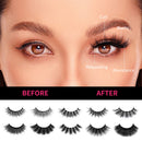 DYSILK 30 Pairs False Eyelashes 6D Fluffy Lashes Faux Mink Eyelashes Thick Fake Eyelashes Reusable Artificial Lashes of Different Styles Soft Lashes Multi-Pack - 10 Styles Mixed DYSILK
