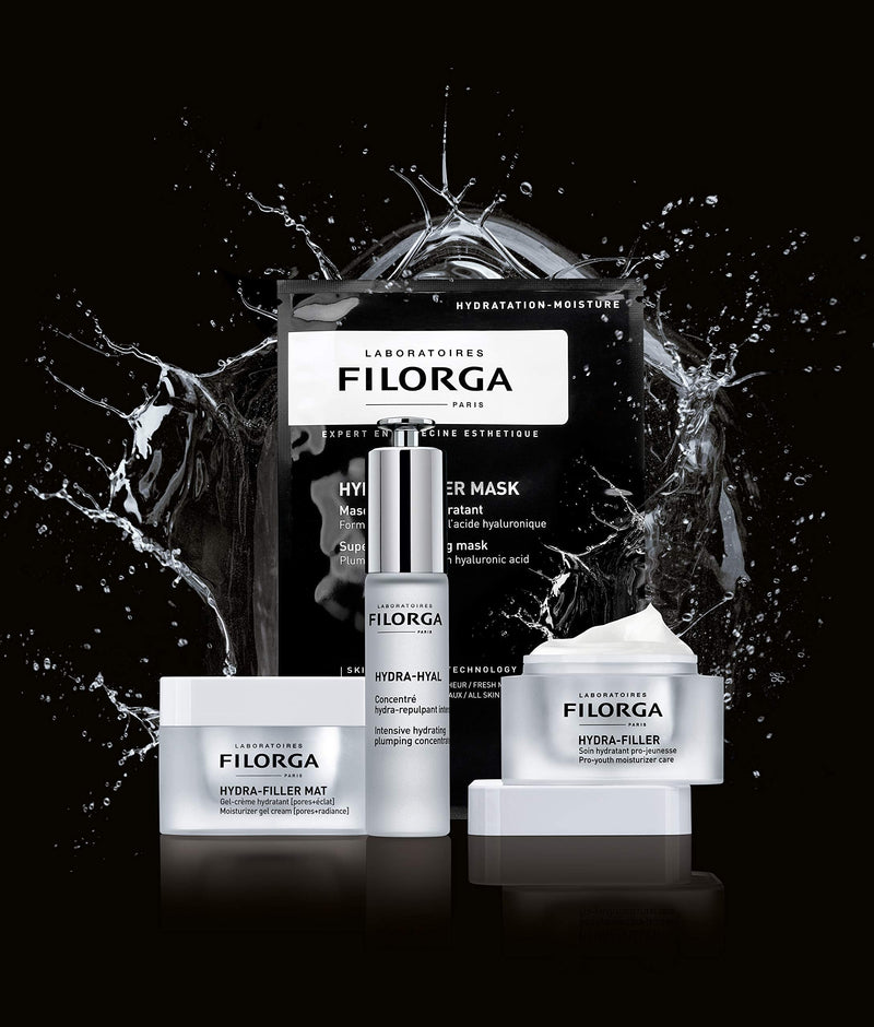 Filorga Hydra-Filler Super Moisturizing Personal Skincare Face Mask, Sheet Mask With Concentrated Serum of Hyaluronic Acid and Aloe to Hydrate Skin and Boost Complexion Care, 0.81 oz Laboratoires Filorga Paris