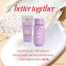 First Aid Beauty - KP Smoothing + Brightening Body Lotion with 10% AHA, Lactic Acid, Urea + Colloidal Oatmeal, Exfoliate & Moisturize, Banish Keratosis Pilaris Bumps, NEW Peach Scent (6. 7 fl oz) Infinity Warehouse