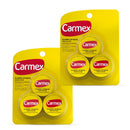 Carmex Medicated Lip Balm Jars, Lip Moisturizer for Dry, Chapped Lips, 0.25 OZ - 3 Count (2 pack) Carmex