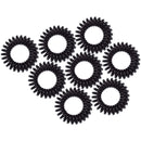 Kitsch Spiral Hair Ties, Coil Hair Ties, Phone Cord Hair Ties, Ponytail Hair Coils No Crease, Headband - 8 pcs (Black) Kitsch