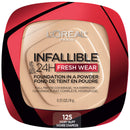L'Oreal Paris Makeup Infallible Fresh Wear Foundation in a Powder Up to 24H Wear oz, 125 Ivory Buff, 0.31 Fl Oz L'Oreal Paris