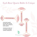 Rose Quartz Face Roller Skin Care Tools - Face Massager Roller, Facial Roller & Eye Roller for Puffy Eyes, Facial Massager Facial Tools Pair Perfectly with Skincare & Are Self Care Gifts for Women Beauty by Earth