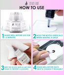 Sensitive Eyelash Extension Glue Stacy Lash 0.34fl.oz/10ml / 5-6 Sec Drying time/Retention – 4-5 Weeks/Professional Use Black Adhesive Infinity Warehouse
