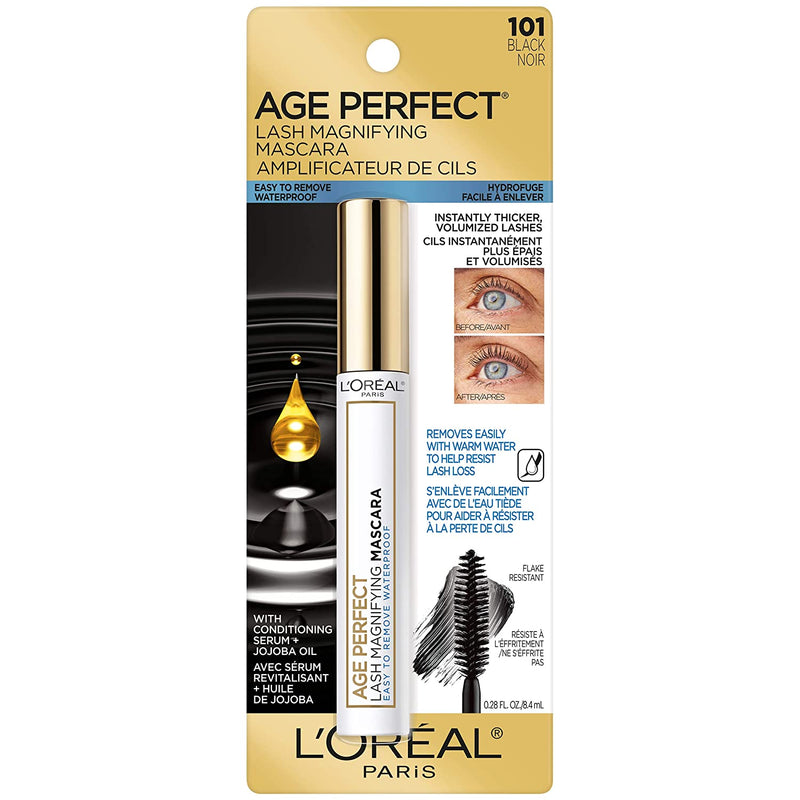 L'Oreal Paris Age Perfect Lash Magnifying Mascara, WATERPROOF Black, 0.28 Ounces L'Oreal Paris Store
