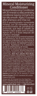 SAPHIRA Mineral Moisturizing Conditioner | Hydrating Deep Conditioner for Dry, Damaged, Bleached & Color-Treated Hair | Nourishes & Revitalizes Lifeless Hair, 3 oz Saphira