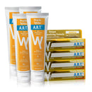 Pearlie White Active Remineralization Fluoride Free Toothpaste | 3.8oz/110gm |Pack of 4 Pearlie White