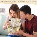Valentines Day Spa Gift Basket for Women, Vanilla Bath & Body Set, Christmas & Birthday Gift, Includes Shower Gel, Body Lotion, Hand Cream, Body Scrub, Message Oil, Candle, Eye Mask, Confetti