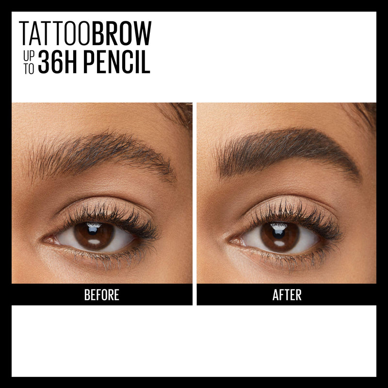 Maybelline TattooStudio Sharpenable Waterproof Eyebrow Pencil, Deep Brown Maybelline New York
