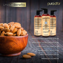 PURA D'OR Organic Sweet Almond Oil (16oz) Certified Organic 100% Pure & Natural Hexane Free Soothing Vitamin E Oil for Skin & Face, Facial Polish, Full Body, Massages, DIY Base (Packaging may vary) PURA D'OR