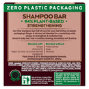 Garnier Whole Blends Ginger Recovery Strengthening Shampoo Bar for Weak Hair, Zero Plastic Packaging, Free of Preservatives, Silicones, Soap & Dye, with Ginger & Almond Oil, 2 Oz Garnier