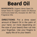 Best Beard Oil for men – Crafted Beard Oil Conditioner - Tobacco Vanilla Scent – All Natural Beard Oil and Mustache Oil – Quick Absorption – Made in the USA (TV) Crafted Dukes Beard