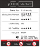 Extra Strong Eyelash Extension Glue - Stacy Lash (0.17fl.oz / 5ml) / 0.5-1 Sec Drying time/Retention – 7 Weeks/Maximum Bonding Power/Professional Use Only Black Adhesive/for Semi-Permanent Extensions STACY LASH