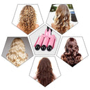 Coidak 3 Barrel Curling Iron, Waver Curling Iron Adjustable 25mm Hair Waver Curling Iron for Long or Short Hair Heat Up Quickly Last Long Waver Iron Wand for Women Coidak