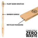 SeaTurtle Plant-Based Bristles Bamboo Toothbrush - Pack of 4 - Soft Natural Bristle for Sensitive Gums - Recyclable Biodegradable Zero Waste Eco-Friendly Sustainable Products SeaTurtle