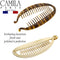 Camila Paris CP1040 5.5 inch French Banana Clip Hair Comb Classic Girls Updo Flexible Ponytail Holder Interlocking Banana Combs, Fashion Durable Styling Hair Accessories for Women, Made in France Camila