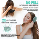 Fiora Naturals Hair Detangling Brush -100% Bio-Friendly Detangler hair brush w/ Ultra-soft Bristles- Glide Through Tangles with Ease - For Curly, Stright, Women, Men, Kids, Toddlers, Wet and Dry Hair Fiora Naturals
