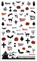 50+ Halloween Pumpkins Bats Spider Cat Nail Decals Sticker Salon Quality Nail Art PaLiSoL Creations
