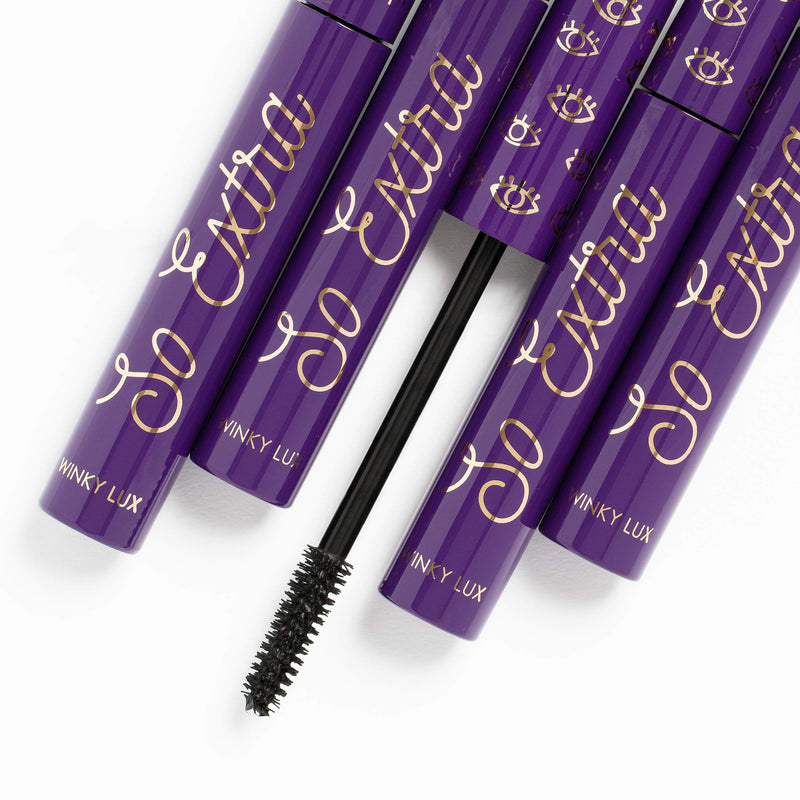 Winky Lux | So Extra Mascara | Voluminous Mascara | Lengthening Mascara | Black Mascara | Eye Makeup, 0.27 fl Oz, Matte Black Winky Lux