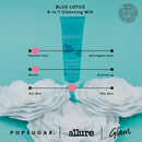 Purlisse Blue Lotus 4-in-1 Cleansing Milk: Cruelty-free & clean, Paraben & Sulfate-free, White Tea, Soy Milk & Whole Oat calm & nourish | 5.07oz pūrlisse