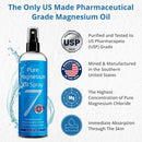 Seven Minerals Pure Magnesium Oil Spray, Big 12oz, USP Grade, Extra Strength, for Feet, Sleep, Muscle Pain & Cramps - Mined in The USA Infinity Warehouse