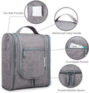 Hanging Travel Toiletry Bag Cosmetic Make up Organizer for Women and Men (Medium, Grey) Narwey