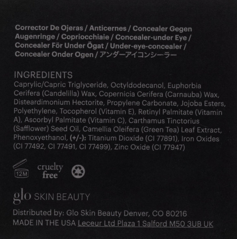 Glo Skin Beauty Under Eye Concealer Makeup with Duo Shades for Custom Blending - Corrects & Conceals Dark Circles & Redness - Buildable Longwearing Coverage (Golden) Glo Skin Beauty