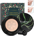 Mushroom Head Foundation,Air Cushion CC Cream BB Cream, Moisturizing Concealer, Bright Makeup Base Long Lasting with Mushroom Makeup Sponge, Easy to Apply, Package may vary LATORICE