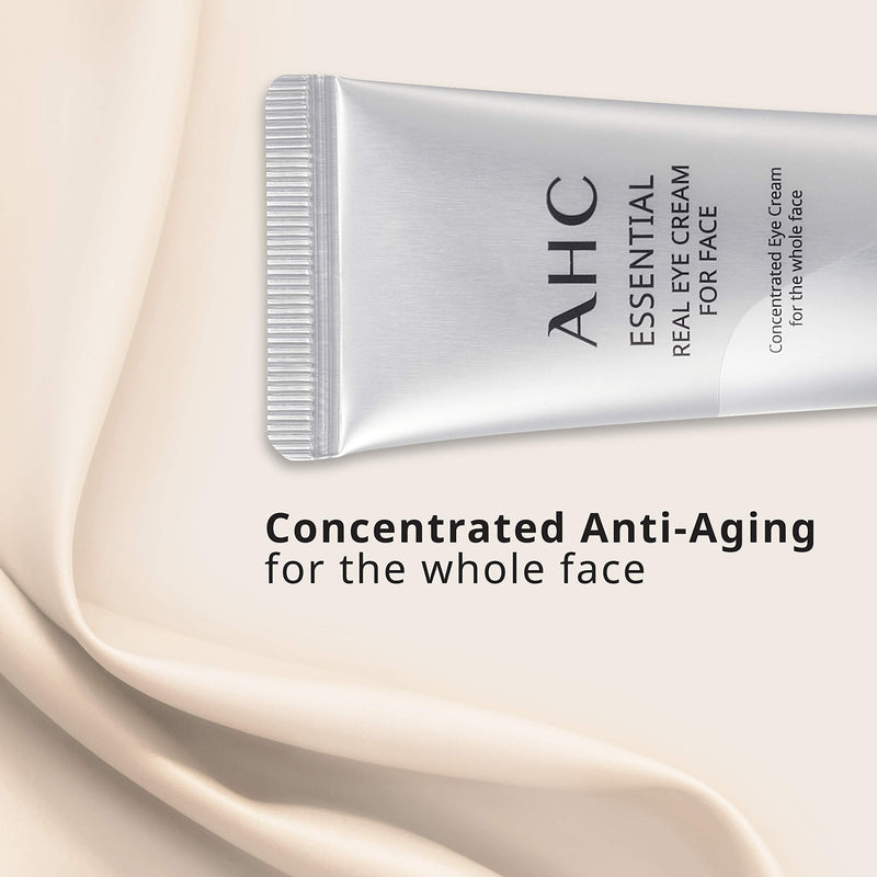 AHC Aesthetic Hydration Cosmetics Facial Moisturizer Essential Eye Cream for Face AntiAging Hydrating Korean Skincare OZ, 0.33 Ounce AHC
