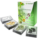 Olrom Eye Mask - 4 Kits Under Eye Patches: Gold Collagen Eye Pads, Detox Dead Sea Mineral Gel Eye Mask, Aloe Anti-Aging Hyaluronic Acid Eye Patches, Moisturizing Coconut Milk Face Under Eye Mask EyeShadow 16 Pairs Olrom