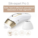 Braun IPL Hair Removal for Women and Men, Silk Expert Pro 5 PL5137 with Venus Swirl Razor, FDA Cleared, Permanent Reduction in Hair Regrowth for Body & Face, Corded Braun