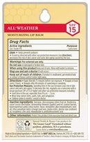 Burt's Bees Lip Balm, Moisturizing SPF 15 Lip Care, 100% Natural with Sunscreen, Water Resistant, All-Weather (2 Pack) Burt's Bees