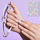 5000+ Pieces Nail Art Stickers 100 Sheets Flower Butterfly Leaf Nail Decal Stickers Adhesive 3D Nail Stickers with Tweezers for Women Girls DIY Nails Home Party Favors Blulu