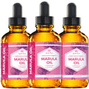 Marula Oil by Leven Rose Pure Organic, Extra Virgin, Cold Pressed, All Natural Face, Dry Skin and Body Moisturizer and Damaged Hair Treatment 1 oz Leven Rose