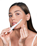 Finishing Touch Flawless Dermaplane Glo Lighted Facial Exfoliator - Non-Vibrating and Includes 6 Replacement Heads, White/Rose Gold FINISHING TOUCH FLAWLESS