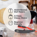 Barber Straight Razor, Professional Barber Straight Edge Razor - Barber Razor Compatible with Straight Razor Edge for Barber by Black Widow (1.5mm) (Red and Matte Black) Black Widow Executive Brand Razor Store