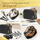Cosmetic & Toiletry Bag, Zippered Makeup Pouch for Women & Girls, Travel Cute Organizer Suitable for Purse, Versatile Bag with Multiple Compartments for Makeup, Toiletries, Pencils, Accessories BOACAY Store