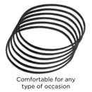Goody Women's Ouchless Thin Hair Flat Narrow Headwrap, Black, 6 Count GOODY